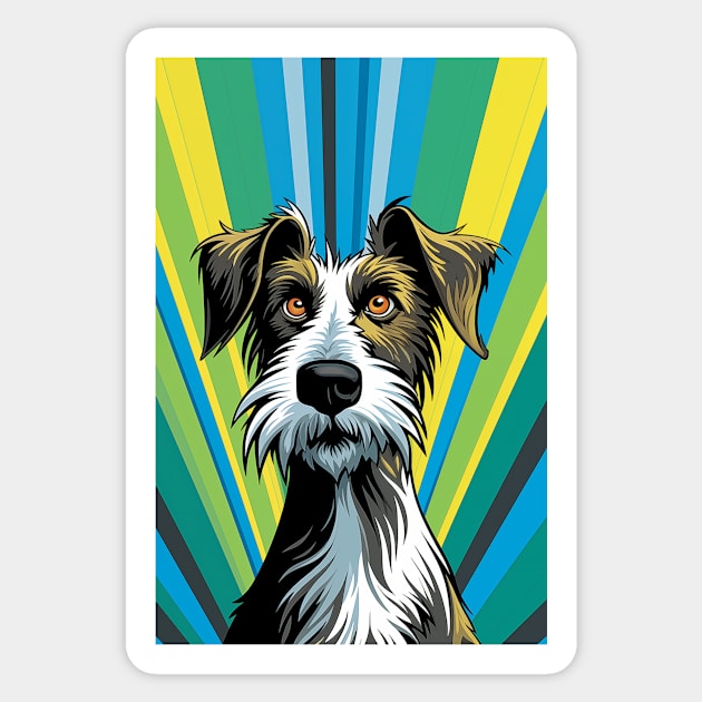 Pop Art Dog Sticker by JunkyDotCom